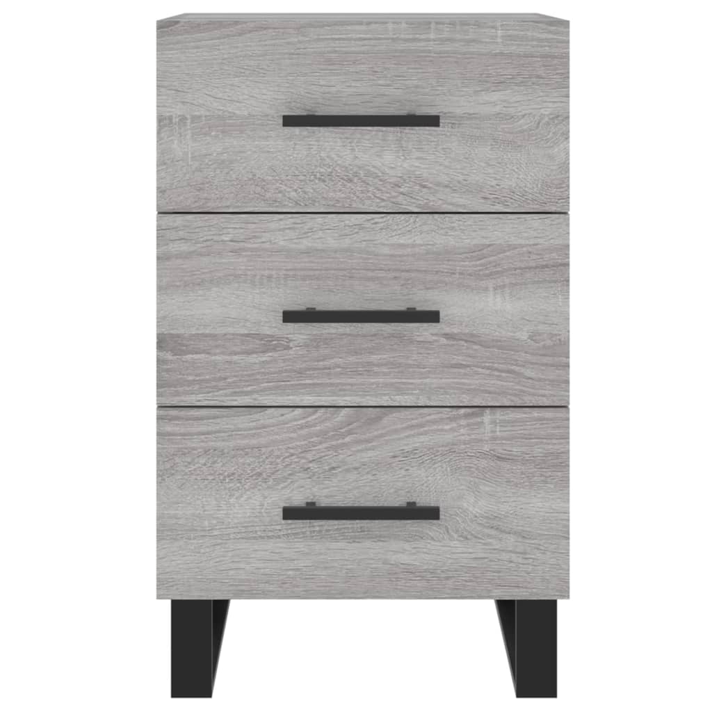 Comodino Grigio Sonoma 40x40x66 cm in Legno Multistrato - homemem39