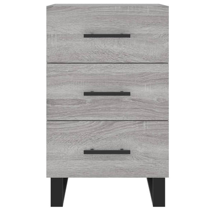 Comodino Grigio Sonoma 40x40x66 cm in Legno Multistrato - homemem39