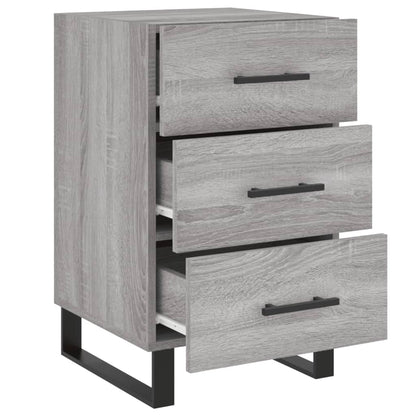Comodino Grigio Sonoma 40x40x66 cm in Legno Multistrato - homemem39