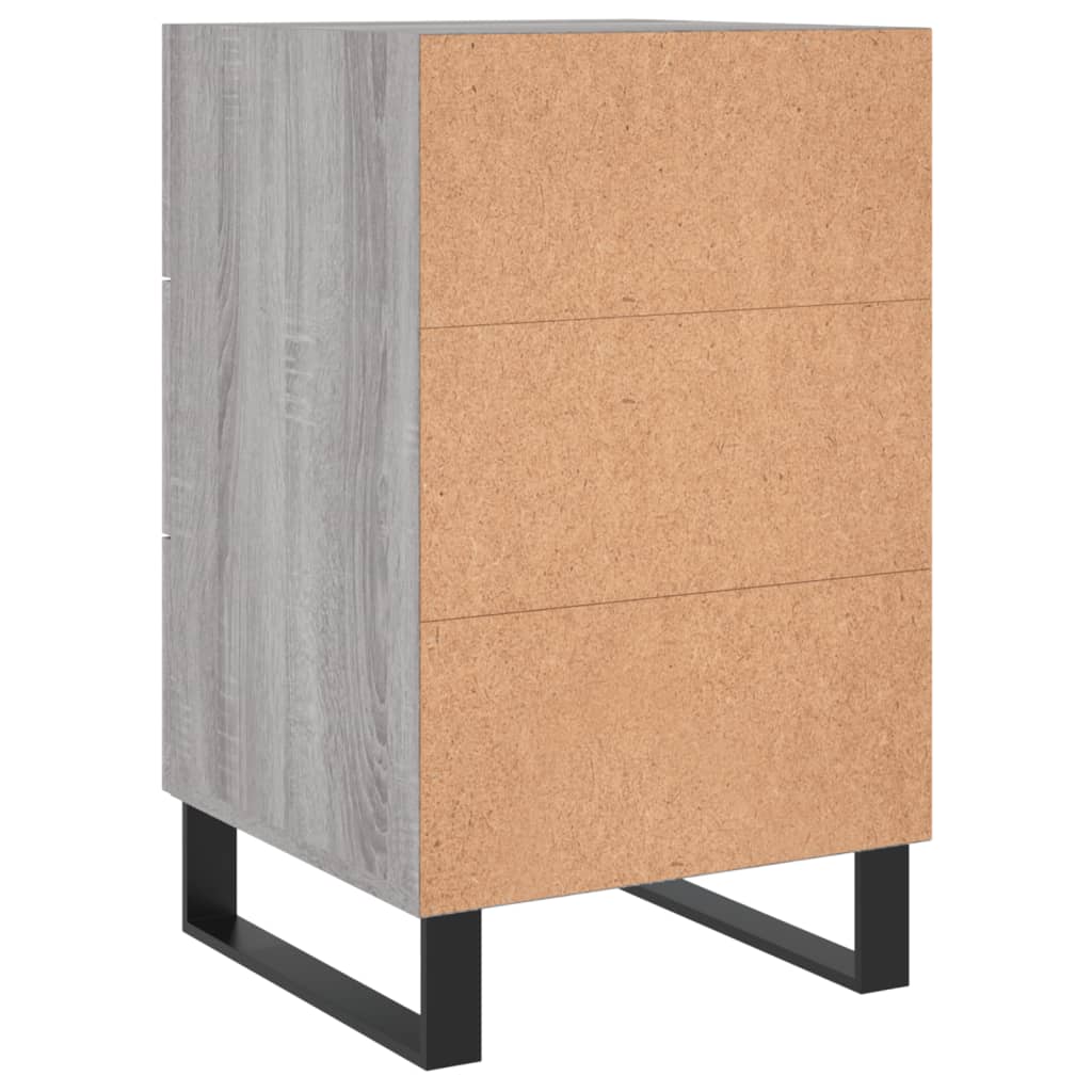 Comodino Grigio Sonoma 40x40x66 cm in Legno Multistrato - homemem39