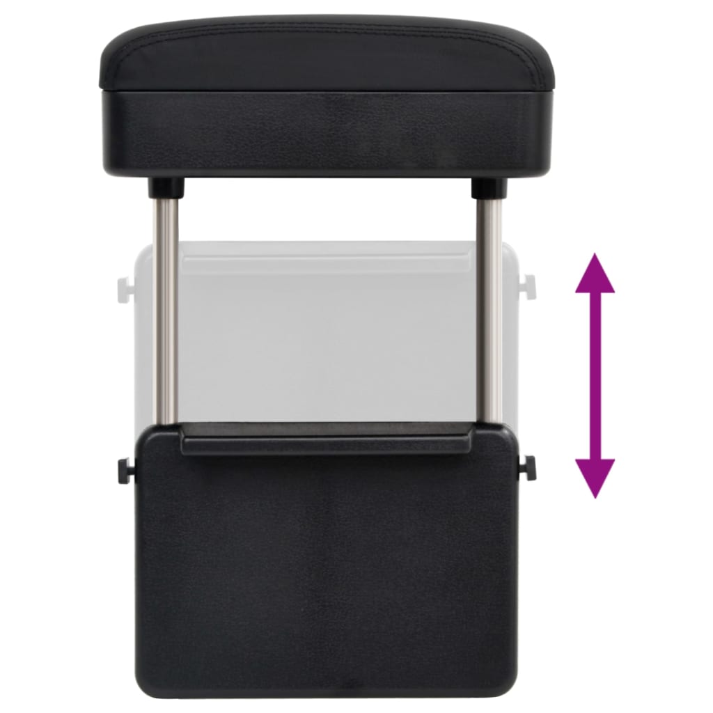 Bracciolo per Auto Universale Nero 23x8x(30-38) cm in ABS | homemem39