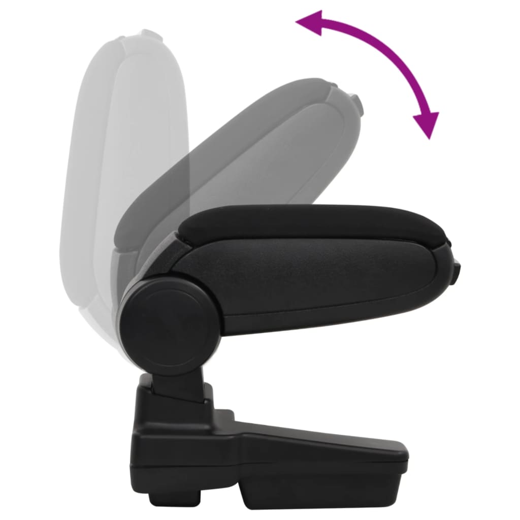 Bracciolo per Auto Nero 4,5x32x(27-46) cm in ABS | homemem39