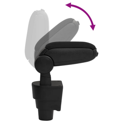 Bracciolo per Auto Nero 15,5x32x(41-54) cm in ABS - homemem39