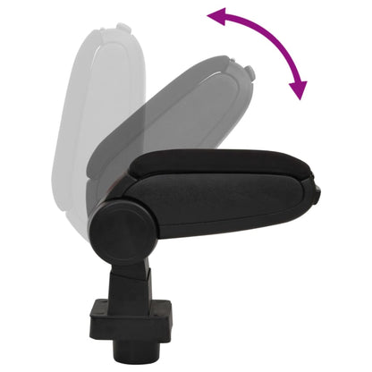 Bracciolo per Auto Nero 13x31,5x(29-51) cm in ABS | homemem39