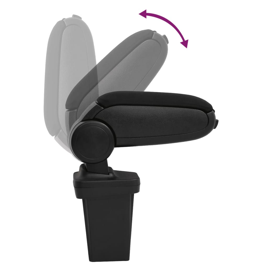 Bracciolo per Auto Nero 15x32x(40-52) cm in ABS - homemem39