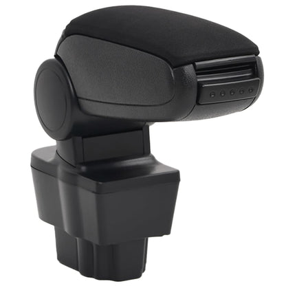 Bracciolo per Auto Nero 12x37x(31-48) cm in ABS | homemem39