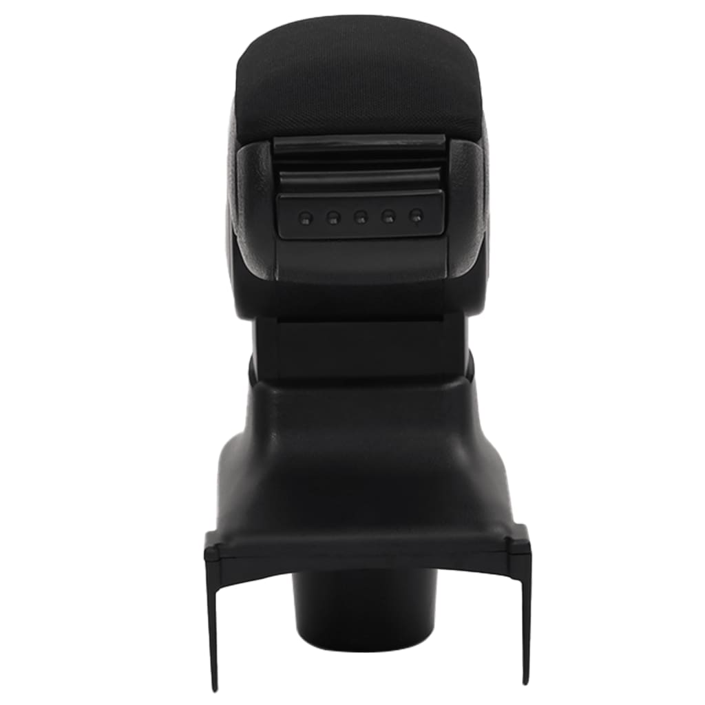Bracciolo per Auto Nero 15x35x(30-47) cm in ABS | homemem39