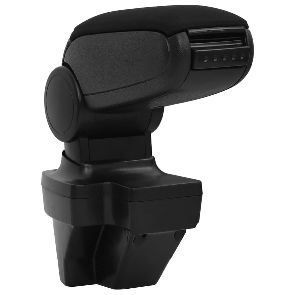 Bracciolo per Auto Nero 15x35x(33-49,5) cm in ABS | homemem39