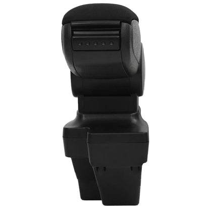 Bracciolo per Auto Nero 15x35x(33-49,5) cm in ABS | homemem39