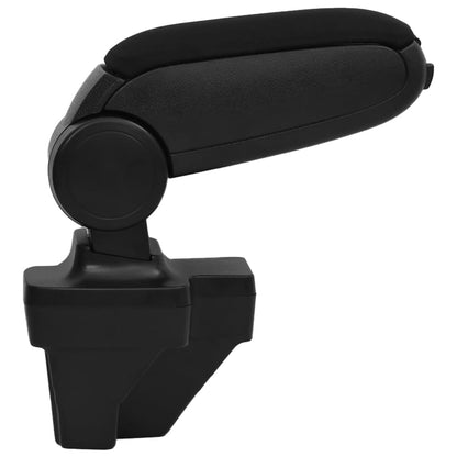 Bracciolo per Auto Nero 15x35x(33-49,5) cm in ABS | homemem39