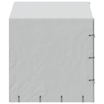 Cuccia Cani da Esterno Tetto Argento 2x2x2,5 m Acciaio Zincato