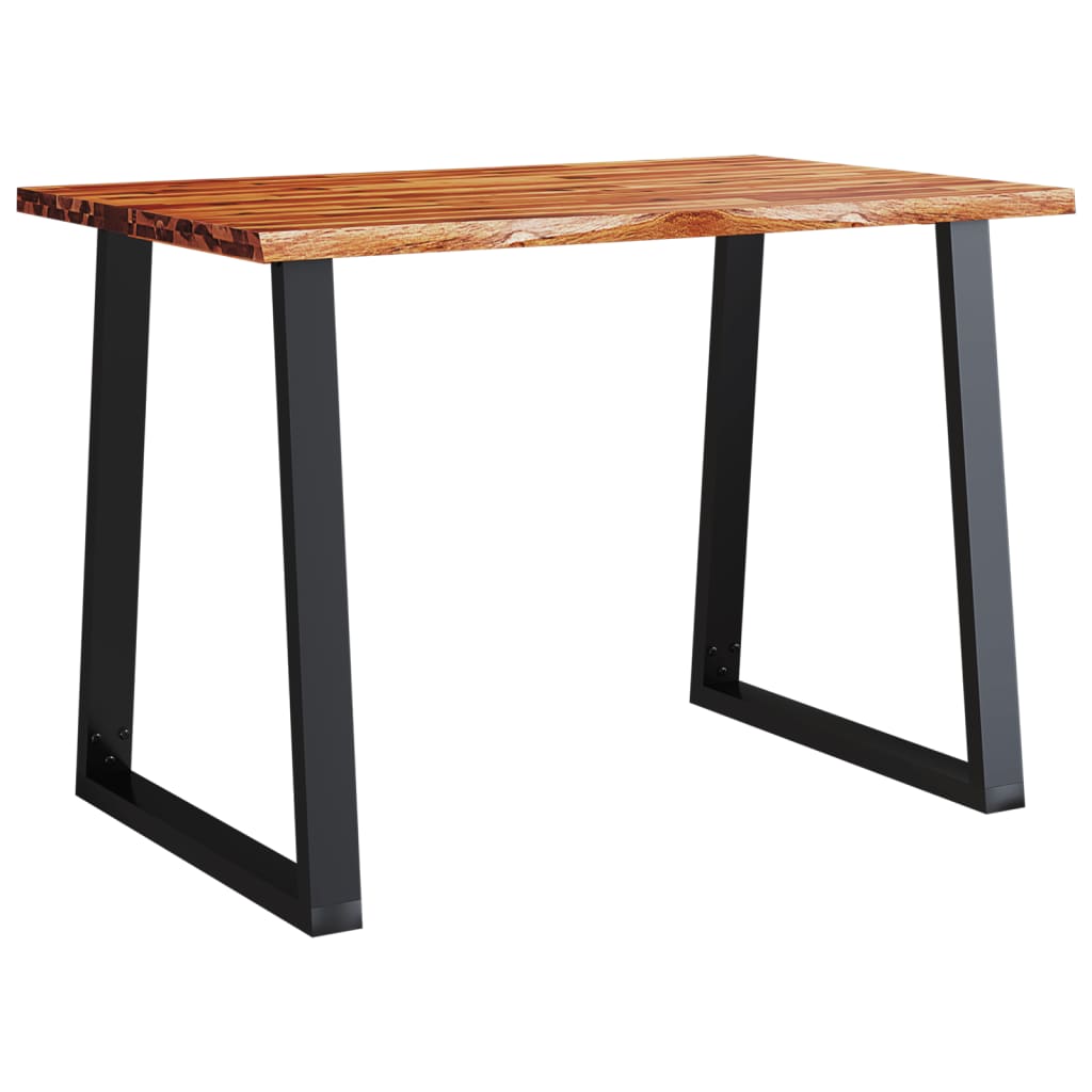 Tavolo da Pranzo Bordi Vivi 110x70x75 cm Legno Massello Acacia | homemem39