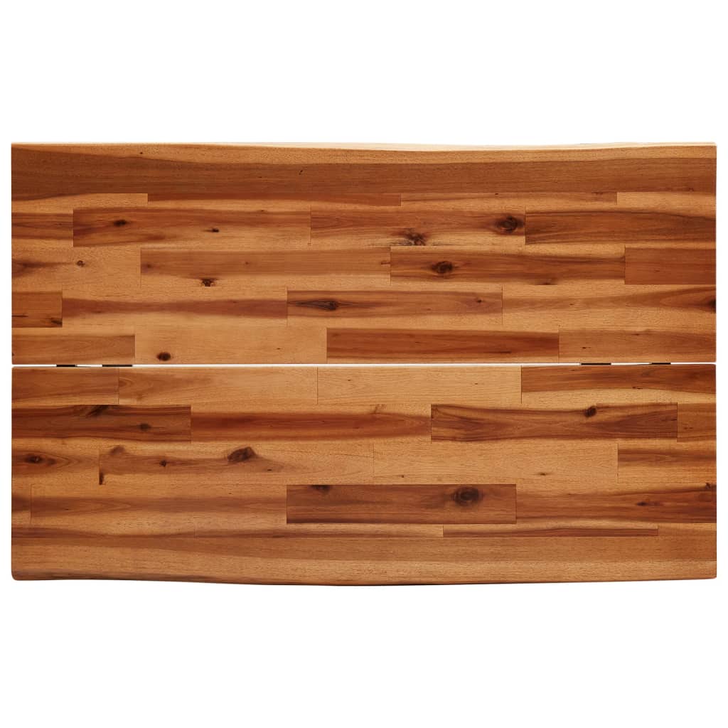 Tavolo da Pranzo Bordi Vivi 110x70x75 cm Legno Massello Acacia | homemem39
