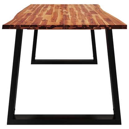 Tavolo da Pranzo Bordi Vivi 180x90x75 cm Legno Massello Acacia | homemem39