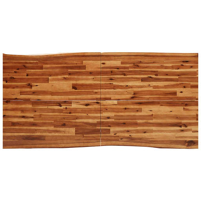 Tavolo da Pranzo Bordi Vivi 180x90x75 cm Legno Massello Acacia | homemem39