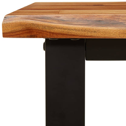 Panca con Bordi Vivi 140 cm in Legno Massello di Acacia | homemem39
