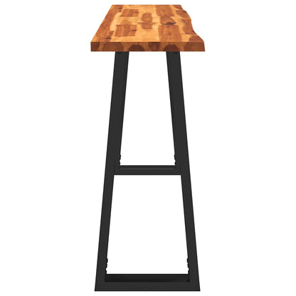 Tavolo Consolle Bordi Vivi 140x40x80 cm Legno Massello Acacia - homemem39