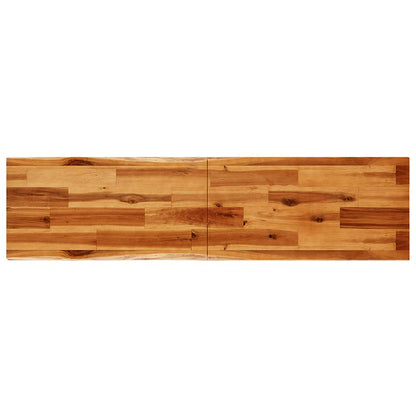 Tavolo Consolle Bordi Vivi 140x40x80 cm Legno Massello Acacia - homemem39