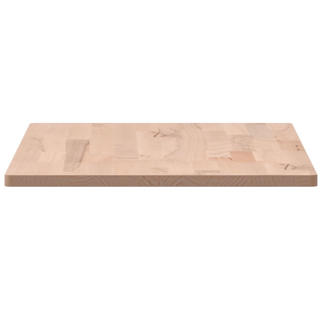 Piano Tavolo 100x50x1,5cm Rettangolare Legno Massello Faggio - homemem39