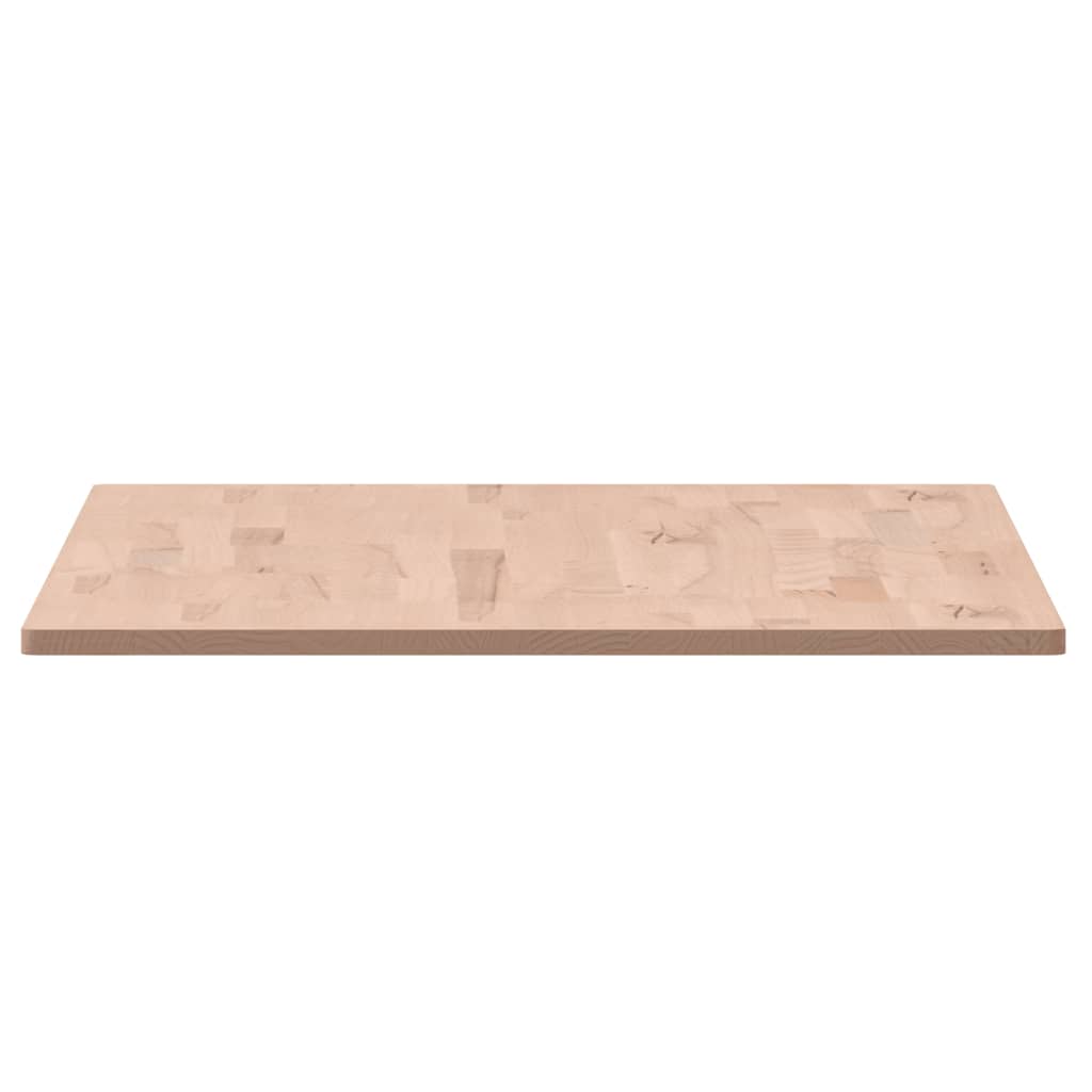 Piano Tavolo 100x60x1,5cm Rettangolare Legno Massello Faggio - homemem39