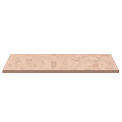 Piano Tavolo 100x60x1,5cm Rettangolare Legno Massello Faggio - homemem39