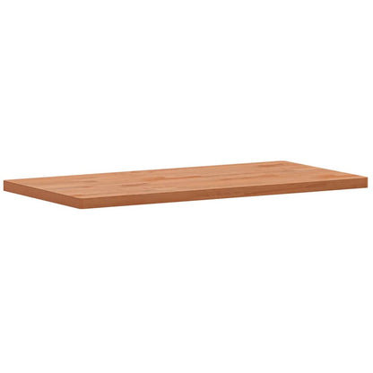 Piano Tavolo 80x40x2,5cm Rettangolare Legno Massello di Faggio | homemem39