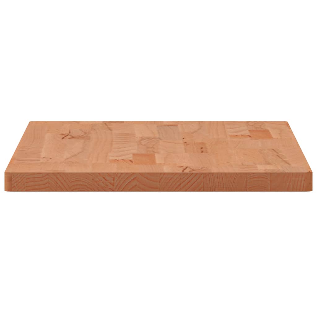 Piano Tavolo 80x40x2,5cm Rettangolare Legno Massello di Faggio | homemem39