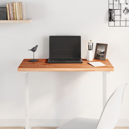 Piano Tavolo 80x40x2,5cm Rettangolare Legno Massello di Faggio | homemem39