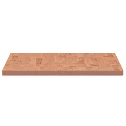 Piano Tavolo 100x60x2,5cm Rettangolare Legno Massello di Faggio - homemem39