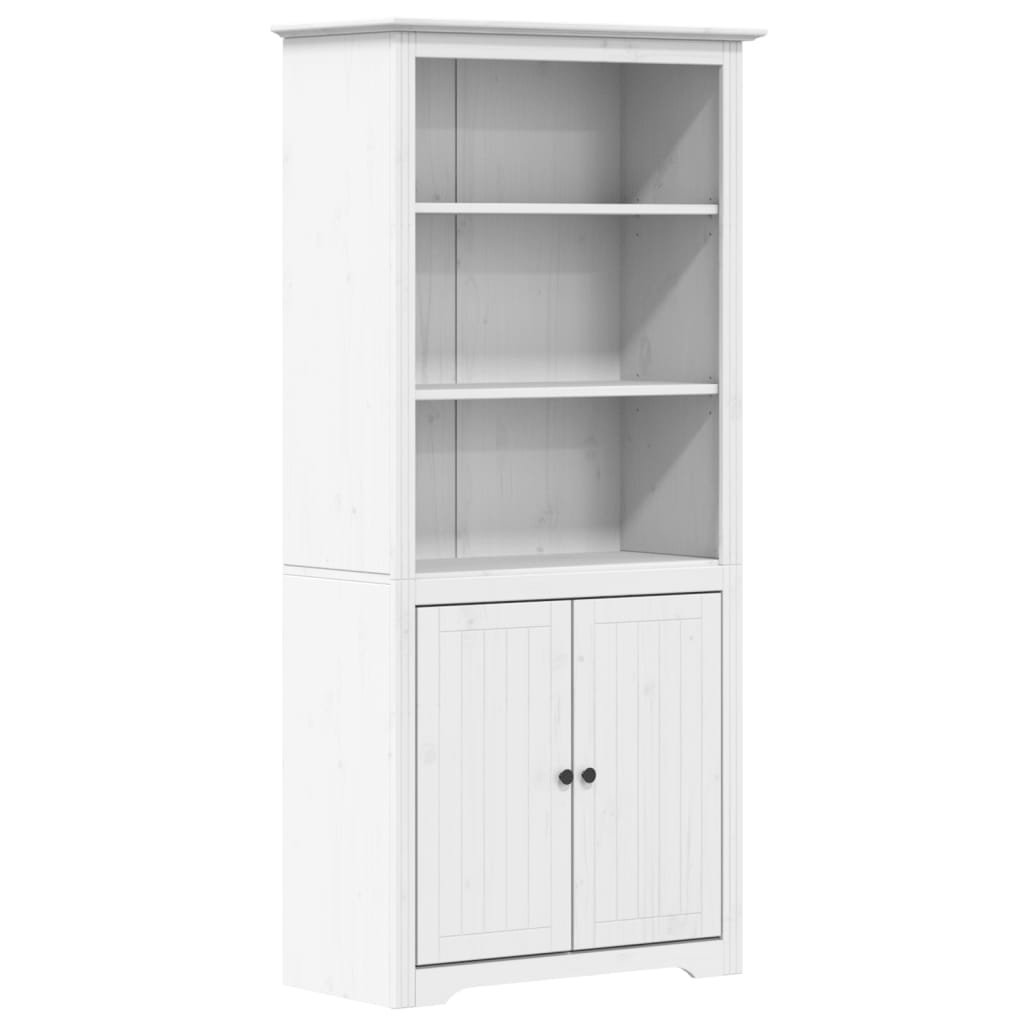 Libreria BODO 82x40x173 cm in Legno Massello di Pino Bianco | homemem39
