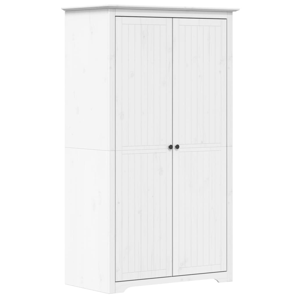 Armadio BODO 99x53,5x173 cm in Legno Massello di Pino Bianco - homemem39