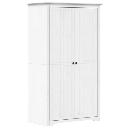 Armadio BODO 99x53,5x173 cm in Legno Massello di Pino Bianco - homemem39