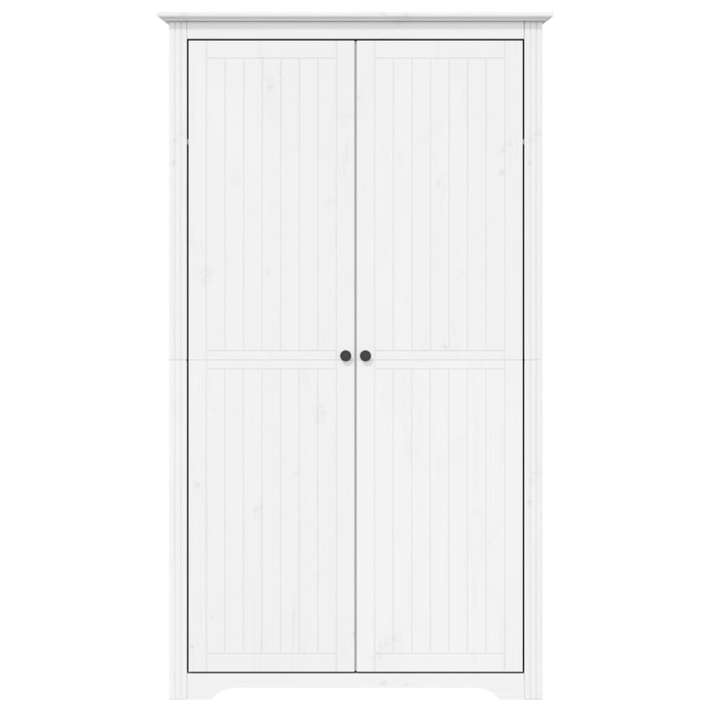 Armadio BODO 99x53,5x173 cm in Legno Massello di Pino Bianco - homemem39
