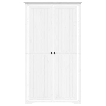 Armadio BODO 99x53,5x173 cm in Legno Massello di Pino Bianco - homemem39