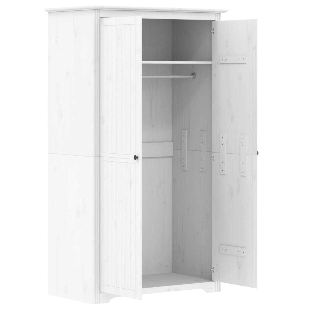 Armadio BODO 99x53,5x173 cm in Legno Massello di Pino Bianco | homemem39