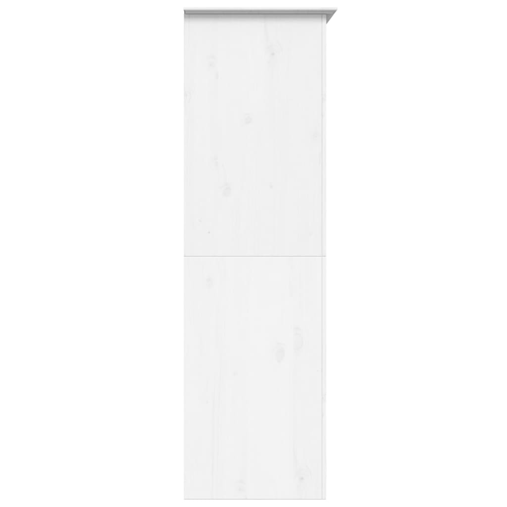 Armadio BODO 99x53,5x173 cm in Legno Massello di Pino Bianco - homemem39