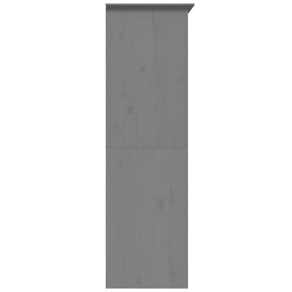 Armadio BODO 99x53,5x173 cm in Legno Massello di Pino Grigio - homemem39
