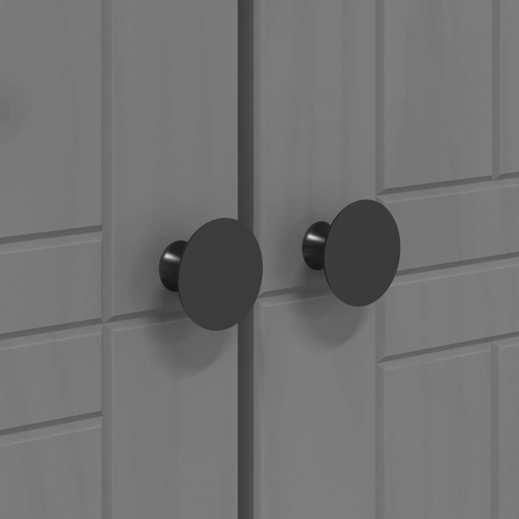 Armadio BODO 99x53,5x173 cm in Legno Massello di Pino Grigio - homemem39