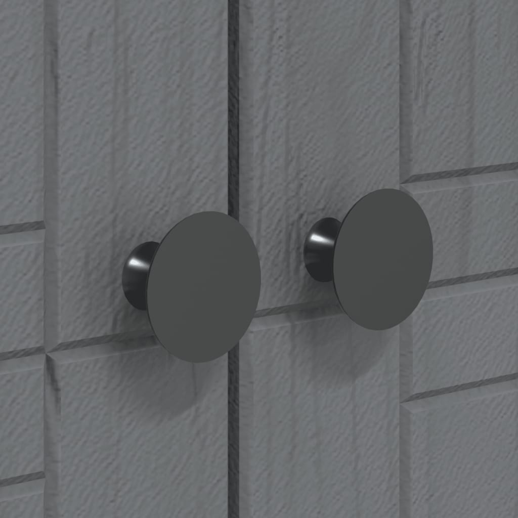 Armadio BODO 146x53,5x173 cm in Legno Massello di Pino Grigio