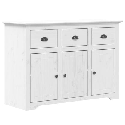 Credenza BODO 115,5x44x80 cm in Legno Massello di Pino Bianco - homemem39