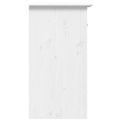 Credenza BODO 115,5x44x80 cm in Legno Massello di Pino Bianco - homemem39