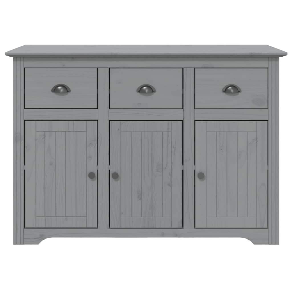 Credenza BODO 115,5x44x80 cm in Legno Massello di Pino Grigio - homemem39