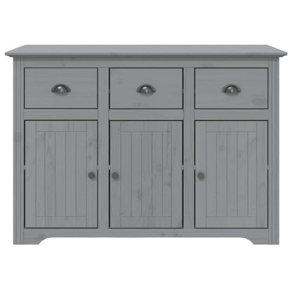 Credenza BODO 115,5x44x80 cm in Legno Massello di Pino Grigio - homemem39