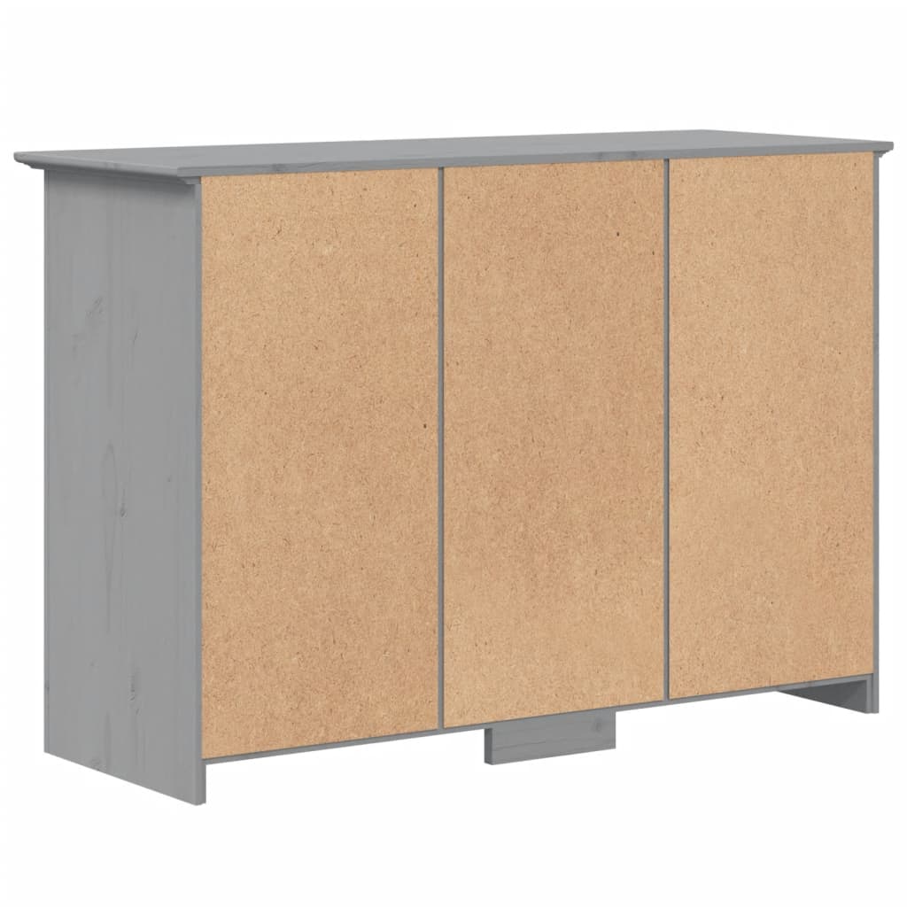 Credenza BODO 115,5x44x80 cm in Legno Massello di Pino Grigio - homemem39