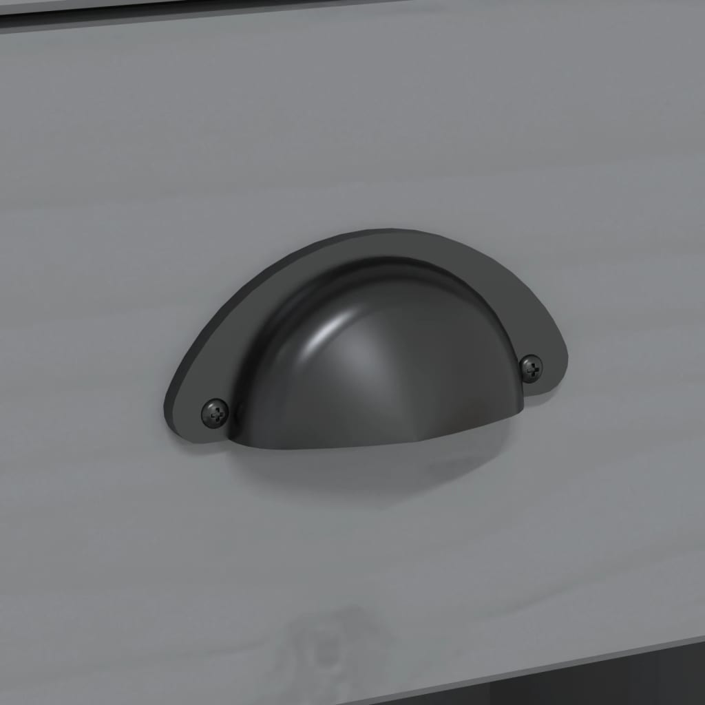 Credenza BODO 115,5x44x80 cm in Legno Massello di Pino Grigio - homemem39