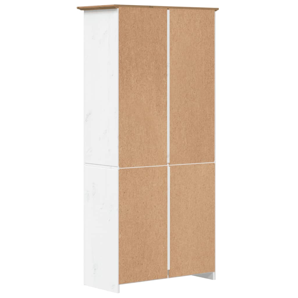 Libreria BODO 5 Ripiani 82x40x173cm Legno Massello Pino Marrone | homemem39