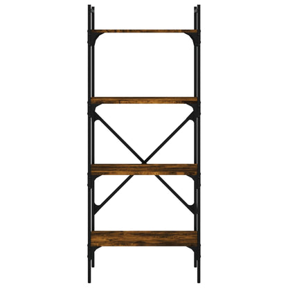 Libreria Rovere Fumo 4 Ripiani 56x31,5x138,5 cm Multistrato | homemem39