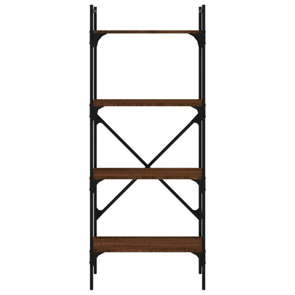 Libreria Rovere Marrone 4 Ripiani 56x31,5x138,5 cm Multistrato | homemem39