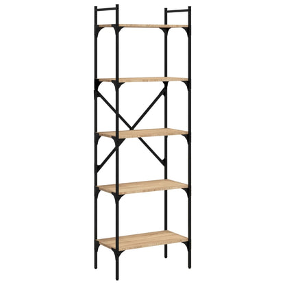 Libreria Rovere Sonoma 5 Ripiani 56x31,5x174 cm Multistrato | homemem39
