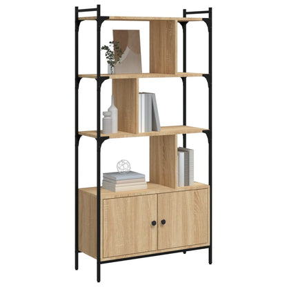 Libreria con Ante Rovere Sonoma 76,5x30x154,5 cm